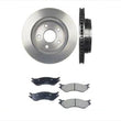 Rotores de freno delanteros de servicio de frenos de 3 piezas y pastillas de cerámica para Dodge Durango 04-06
