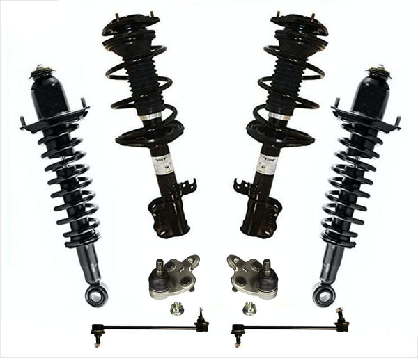 Front & Rear Complete Coil Spring Struts Kit 8pcs for 03-08 Toyota Corolla 1.8L