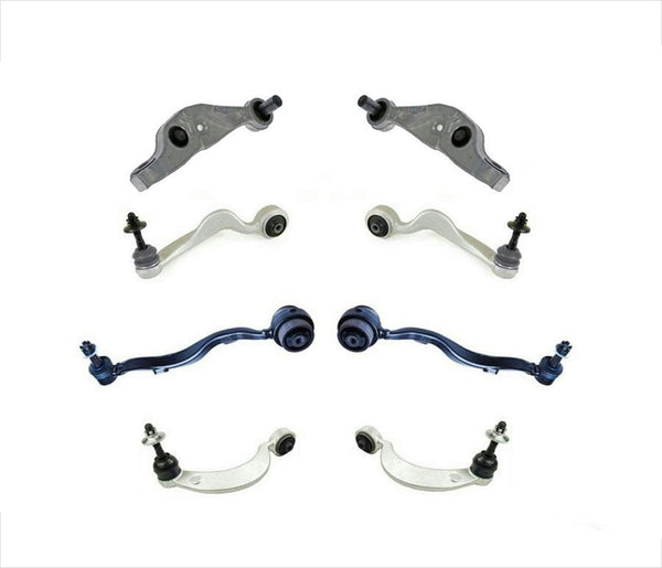 Brazos de control superiores e inferiores + rótulas, kit de 8 piezas para Lexus LS460 RWD 07-12