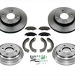 Rotors & Pads Brake Drums Shoes Springs For 09-11 Nissan Versa 1.6L Eng. Only