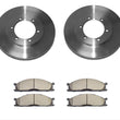 For Rear Wheel Drive Only 2.4L Eng. Only Nissan Frontier Front Brake Rotors Pads