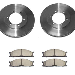 For Rear Wheel Drive Only 2.4L Eng. Only Nissan Frontier Front Brake Rotors Pads