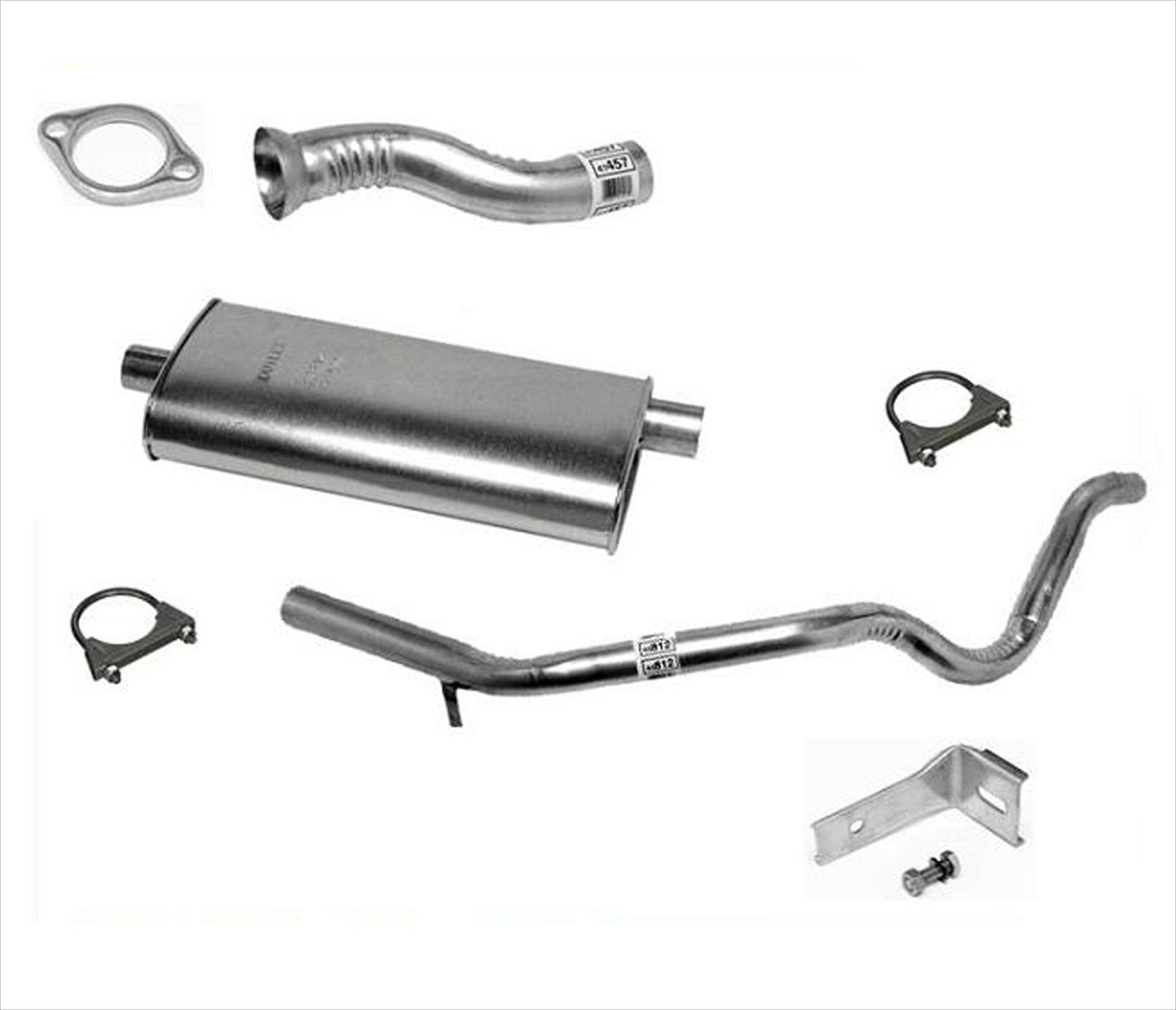 Se adapta al sistema de escape silenciador GM 88-91 Blazer de 2 puertas solo SUV S10 S15