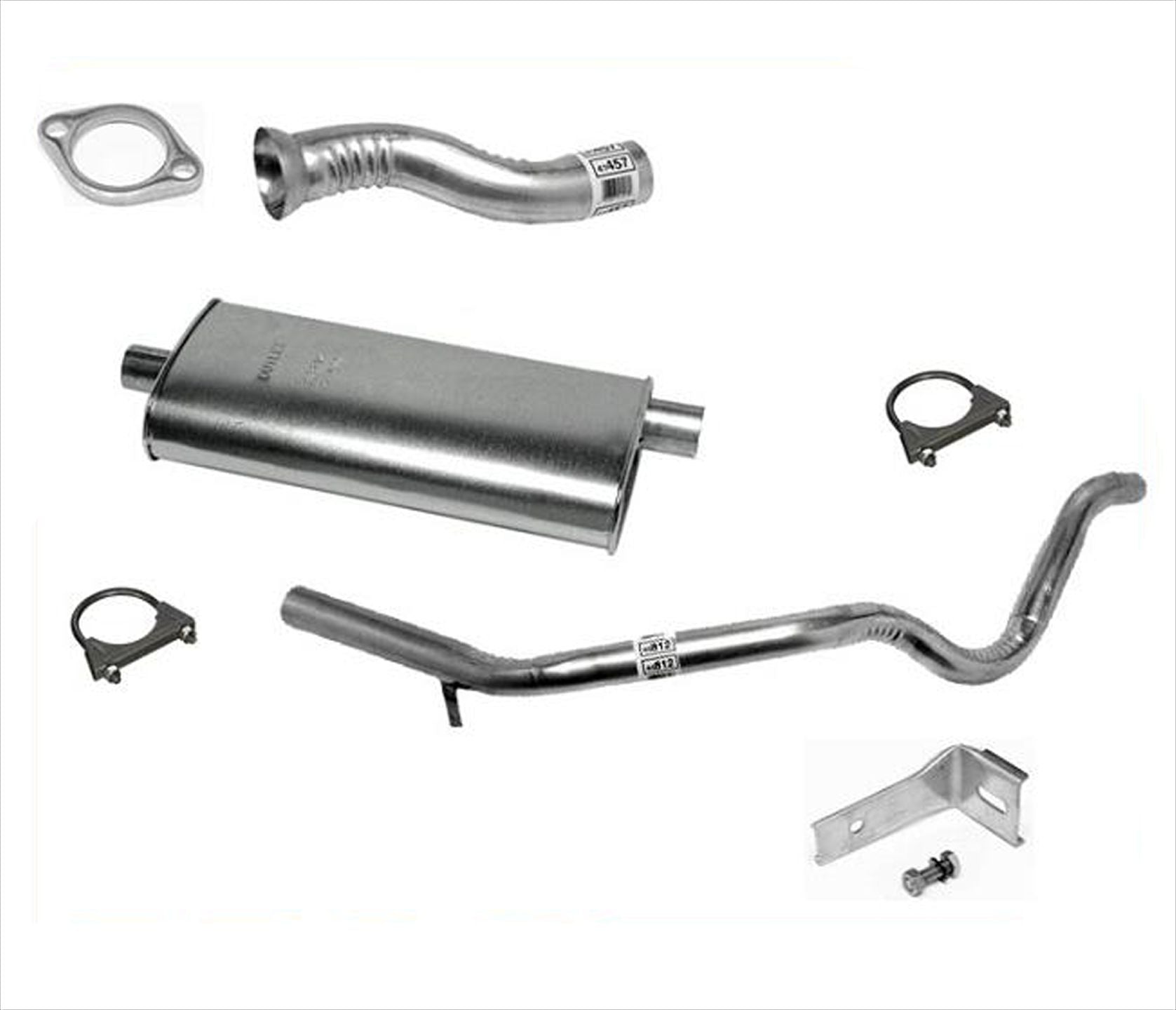 Se adapta al sistema de escape silenciador GM 88-91 Blazer de 2 puertas solo SUV S10 S15