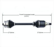 Eje CV para Mercedes Benz 76-81 300D 74-83 240D TRASERO REF 1233500410