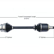 CV Axle Shaft For Mercedes Benz 76-81 300D 74-83 240D REAR REF 1233500410