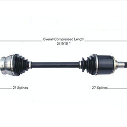 CV Axle Shaft For Mercedes Benz 76-81 300D 74-83 240D REAR REF 1233500410