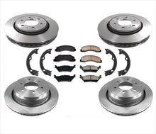 F & Rr Rotors & Ceramic Pads 8pc For 12-16 F150 With Manual Parking 6 Lug Brake