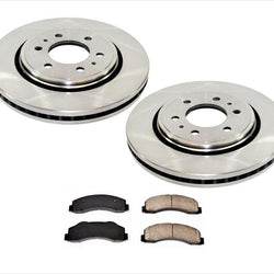 Fits For Ford 10-17 F150 Expedition 6 Lug Front Brake Rotors and Ceramic Pads