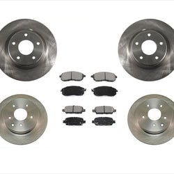 Front & Rear Brake Rotors & Ceramic Pads for 07-10 Nissan Altima 6PC Kit