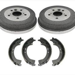 Rear Brake Drums & Brake Shoes 3Pc for Toyota Rav4 2001-2002