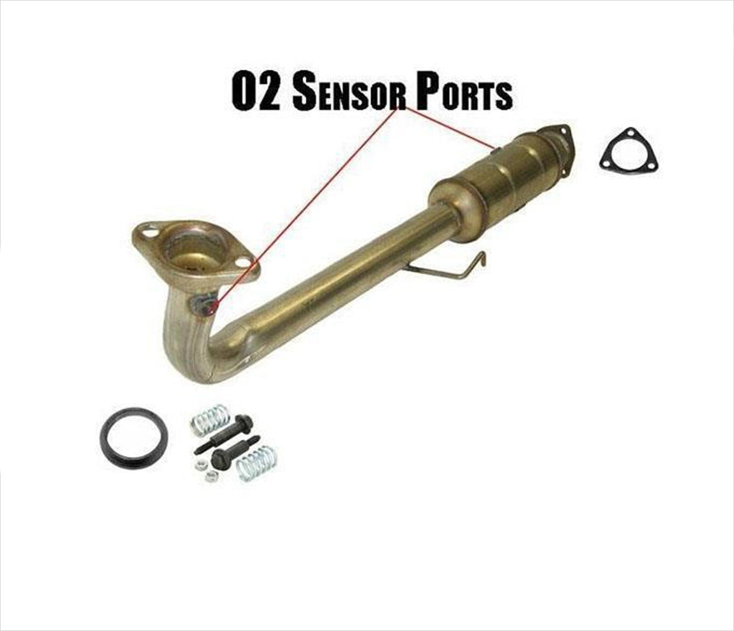 Convertidor catalítico con juntas fabricado en Estados Unidos para Honda Civic 1.7L EX 2001-2005