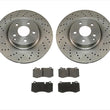 Front Pads & Brake Rotors 350MM For Mercedes Benz 07-13 S550 With Sport Package