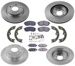 Rotores de freno delantero y trasero y pastillas de cerámica 2007-2010 para Nissan Altima 8 piezas