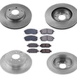 Front & Rear Brake Rotors & Ceramic Brake Pads 2011-2012 for Nissan Altima 6Pc