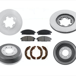 Almohadillas y tambores de cerámica para rotores delanteros y traseros para Nissan Pathfinder 1999-2001, kit de 6 piezas