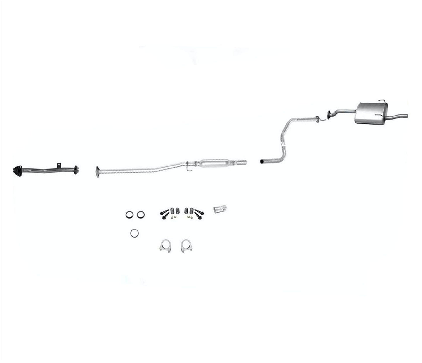 ¡Silenciador de tubo delantero del sistema de escape para Honda Civic 1.6 96-00 DX y LX solo modelo!