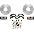 Tambores de freno, zapatos, cilindros de rueda, kit de resorte para Toyota Tacoma 2005-2019, 6 LUGS