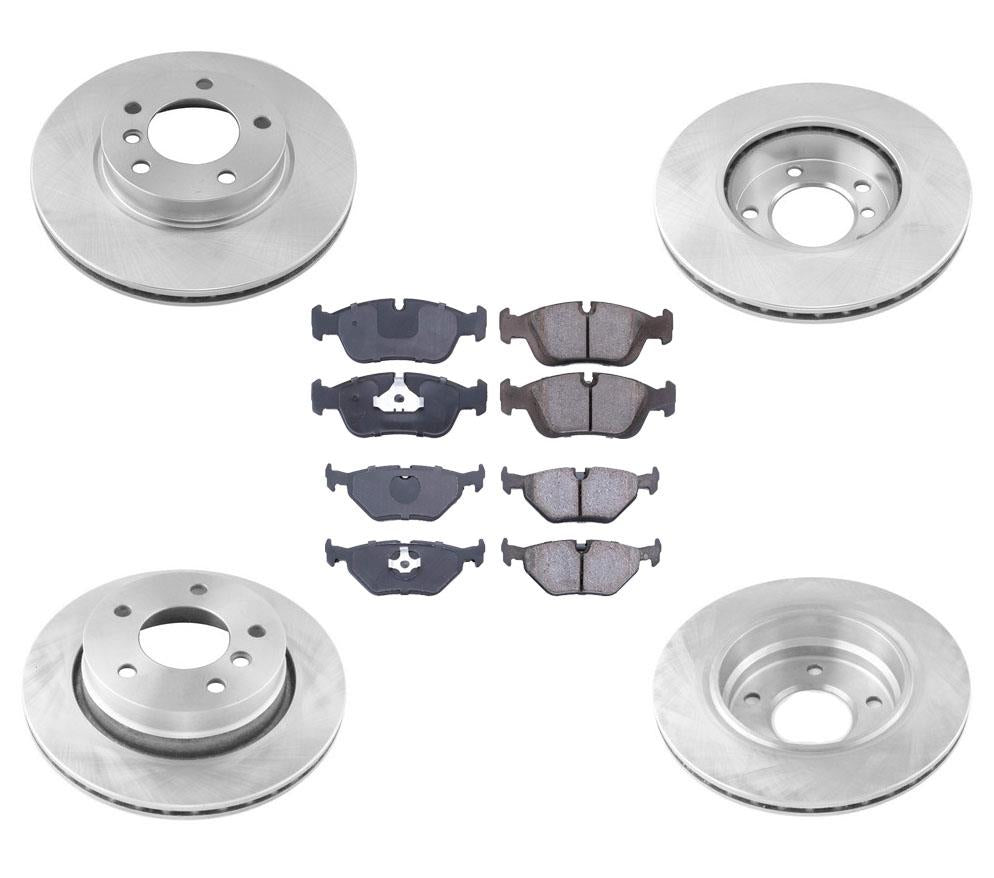 Pastillas de freno delanteras y traseras, 6 unidades para BMW 323i 4 puertas Sedan 1999-2000