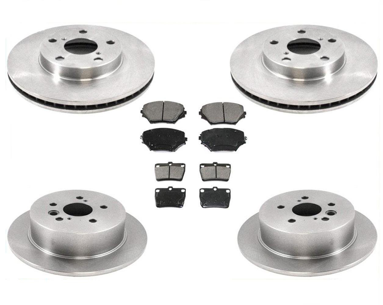 Rotores de freno de disco delantero y trasero y pastillas de freno nuevas, 6 piezas para Toyota Rav 4 LE 04-05