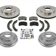 Rotors Drums Brake Pad Shoes Springs for Mitsubishi Lancer ES SE 14" Rims 02-07