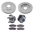 Rodamientos de buje delantero, pastillas de rotores de freno de disco para Nissan NV200, kit de 5 piezas 2013-2019