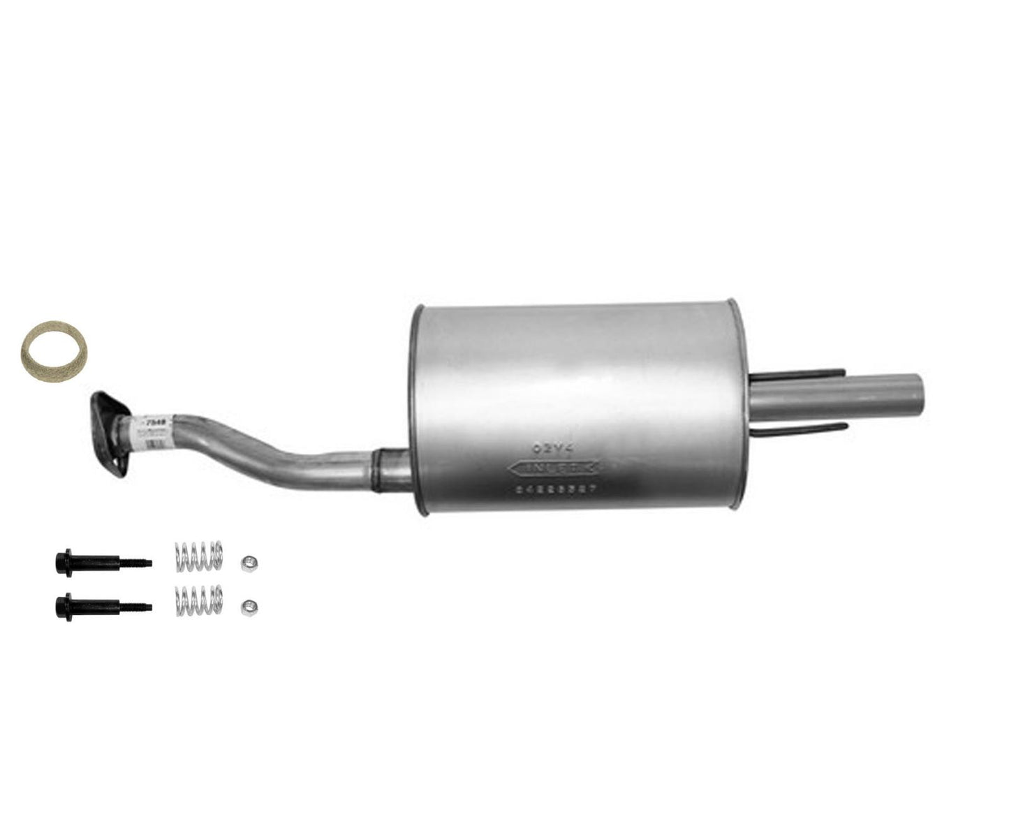 Rear Muffler For 2006 2007 2008 2010 Honda Civic 4Dr DX LX EX 1.8 Automatic