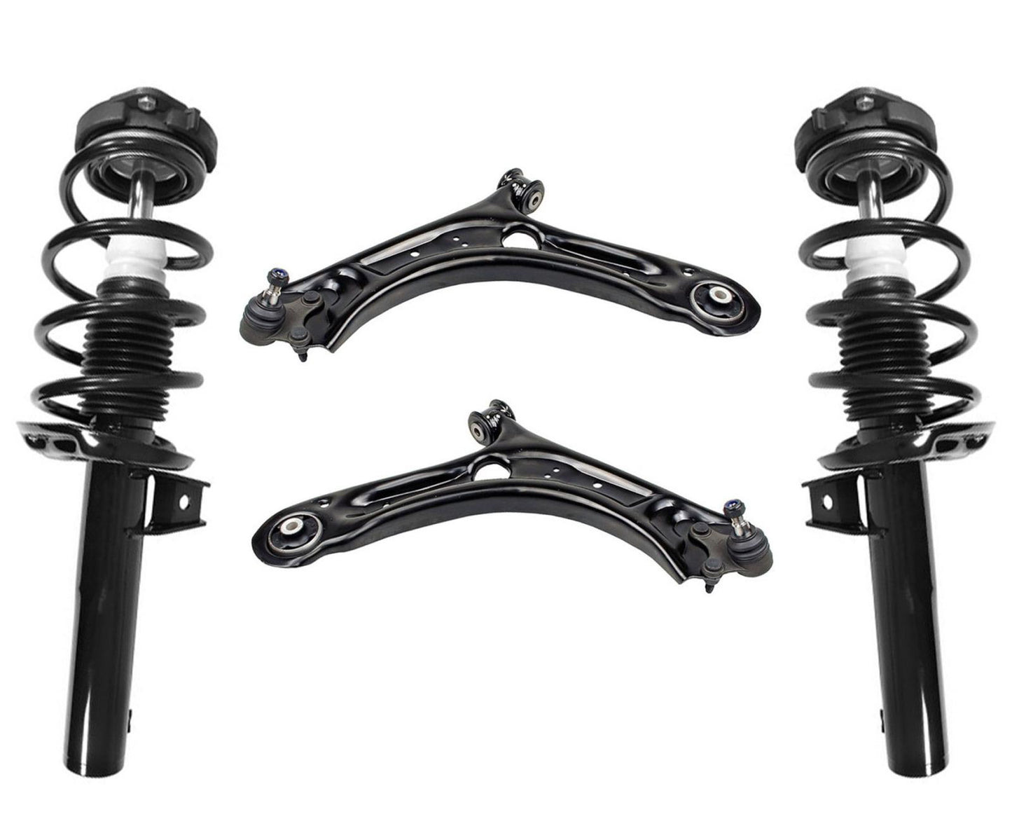 Front Complete Struts & Lower Control Arms for Volkswagen Passat & Beetle 12-19