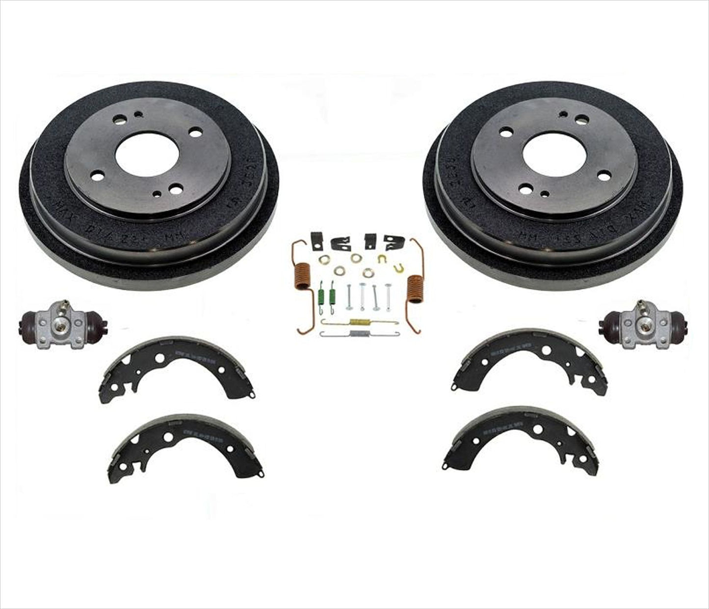 Rear Brake Drums Brake Shoes Springs Cylinders For Honda Accord 1991-2002