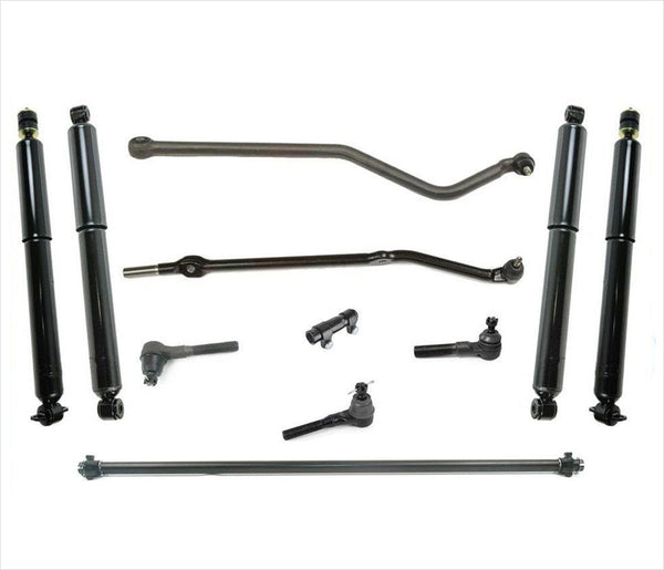 Drag Link Ball Joints Tie Rods Shocks fits for Jeep Grand Cherokee 4.0L V6 93-98