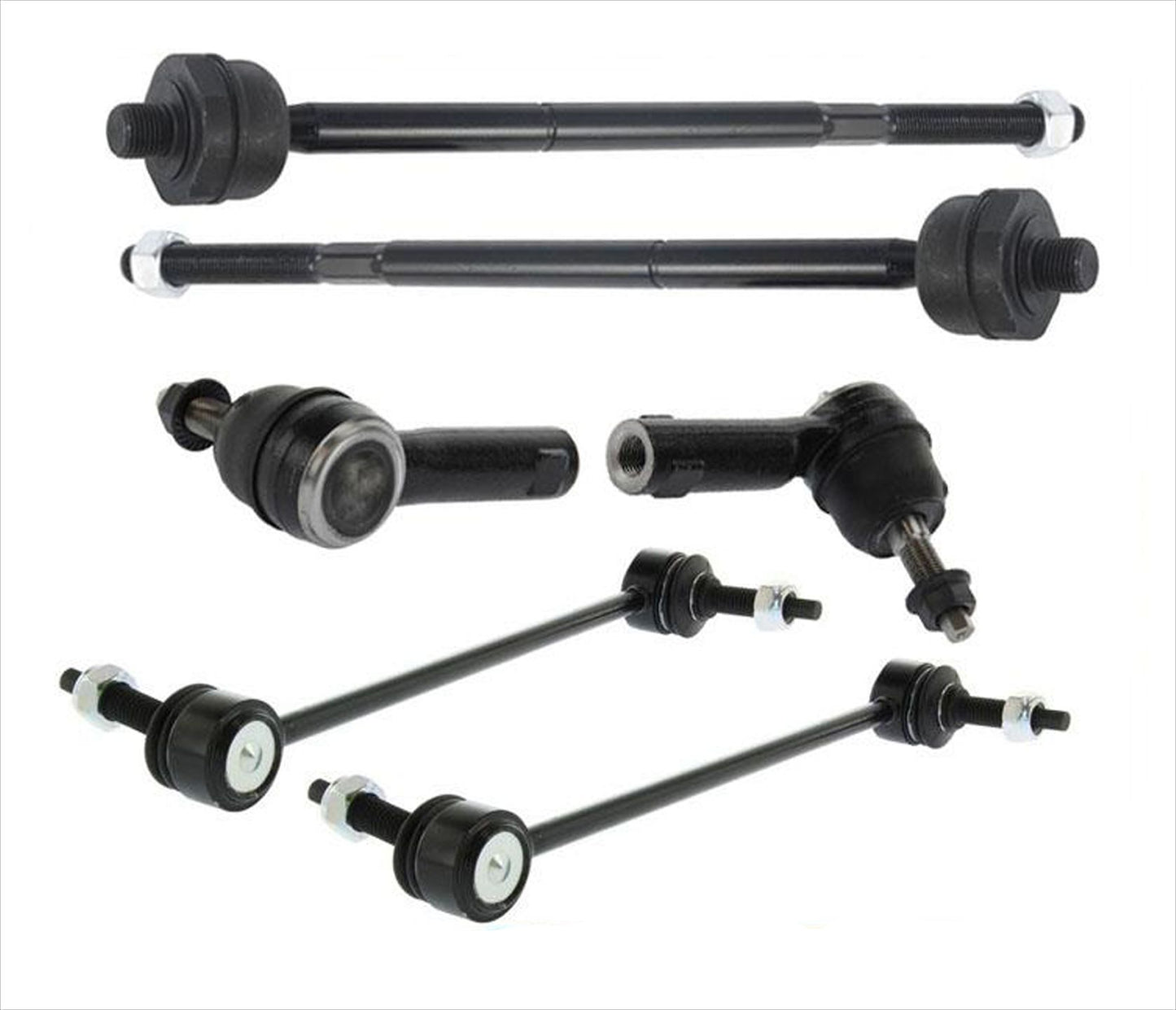 100% nuevos enlaces de barra estabilizadora de varillas de amarre interiores y exteriores para Ford Mustang, kit de 6 piezas 11-14