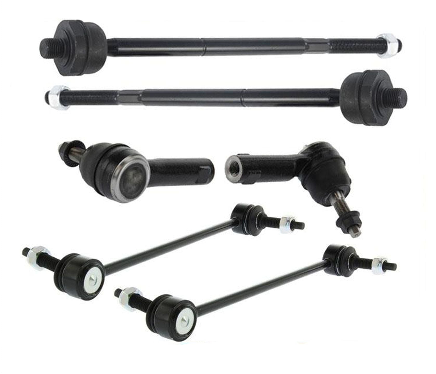 100% nuevos enlaces de barra estabilizadora de varillas de amarre interiores y exteriores para Ford Mustang, kit de 6 piezas 11-14