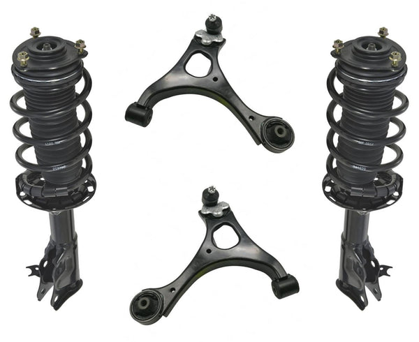 Front Complete Struts Lower Control Arms With BJ For 2006-11 Honda Civic 2 Doors