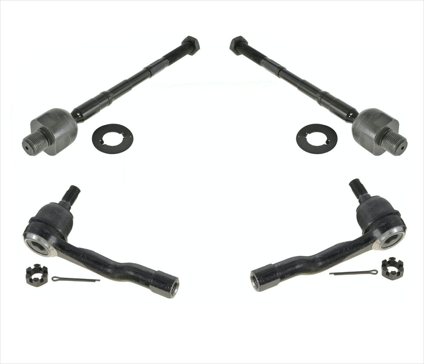 Varillas de amarre delanteras interiores y exteriores, 4 piezas para Infiniti FX35 FX45 2003-2008