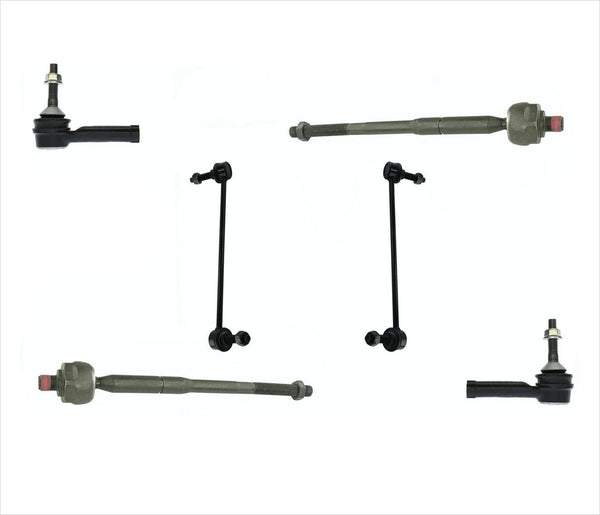 Inner Outer Tie Rods & Sway Bar Links For Ford Explorer 11-17