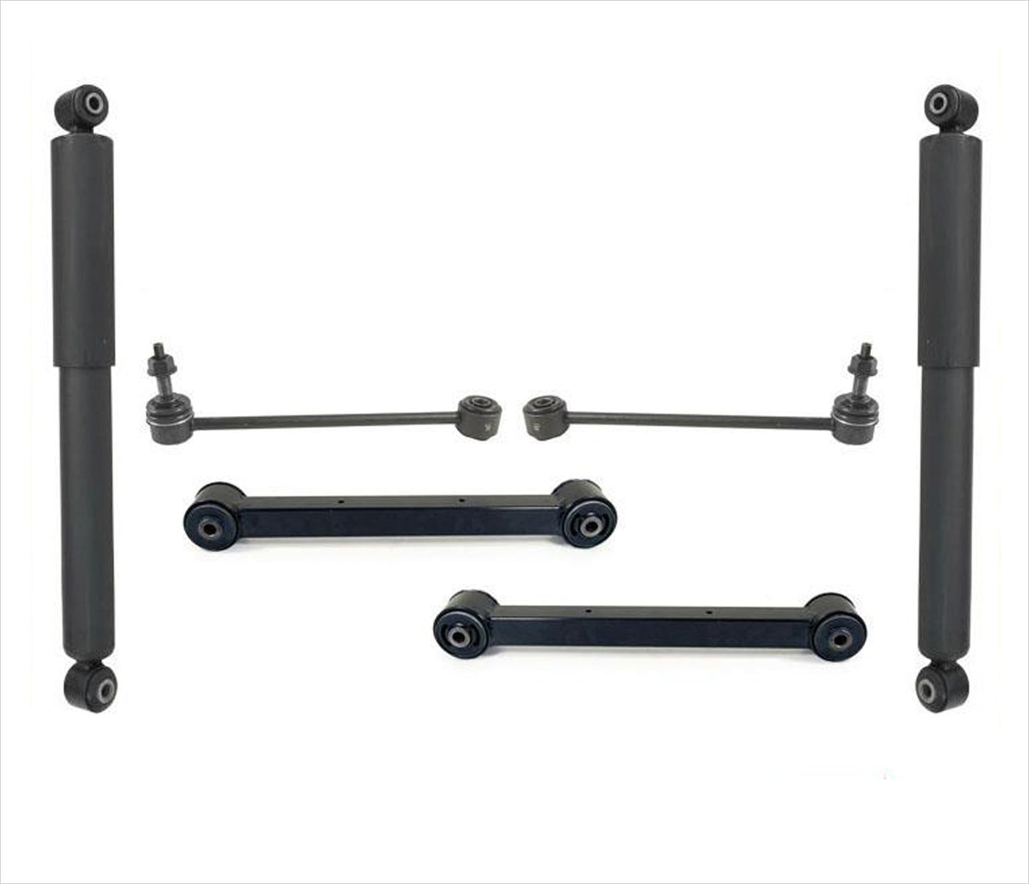Se adapta a Jeep Liberty 2008-2012, parte trasera de SUV, bujes de brazos de control inferiores, Kit de 6 piezas