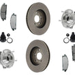 Rodamientos de cubo de rueda delantera, juntas esféricas, rotores de freno y pastillas para Nissan Quest 04-09