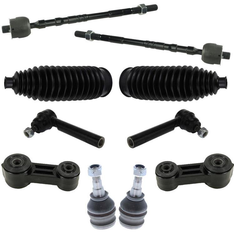 Front Lower Ball Joints Tie Rods & Boots for Subaru Impreza TS Wagon 2.5L 02-03