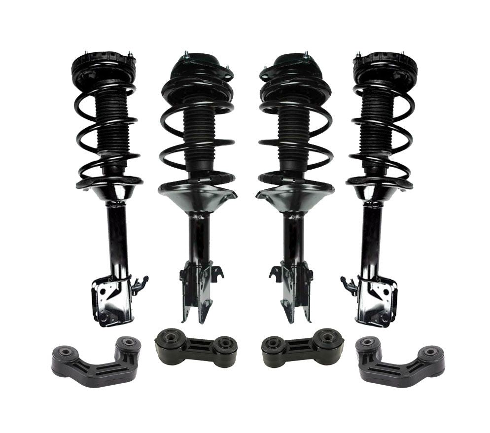 Puntales delanteros y traseros y enlaces de barra estabilizadora para Subaru Impreza TS Wagon 2.5L 2002-2003