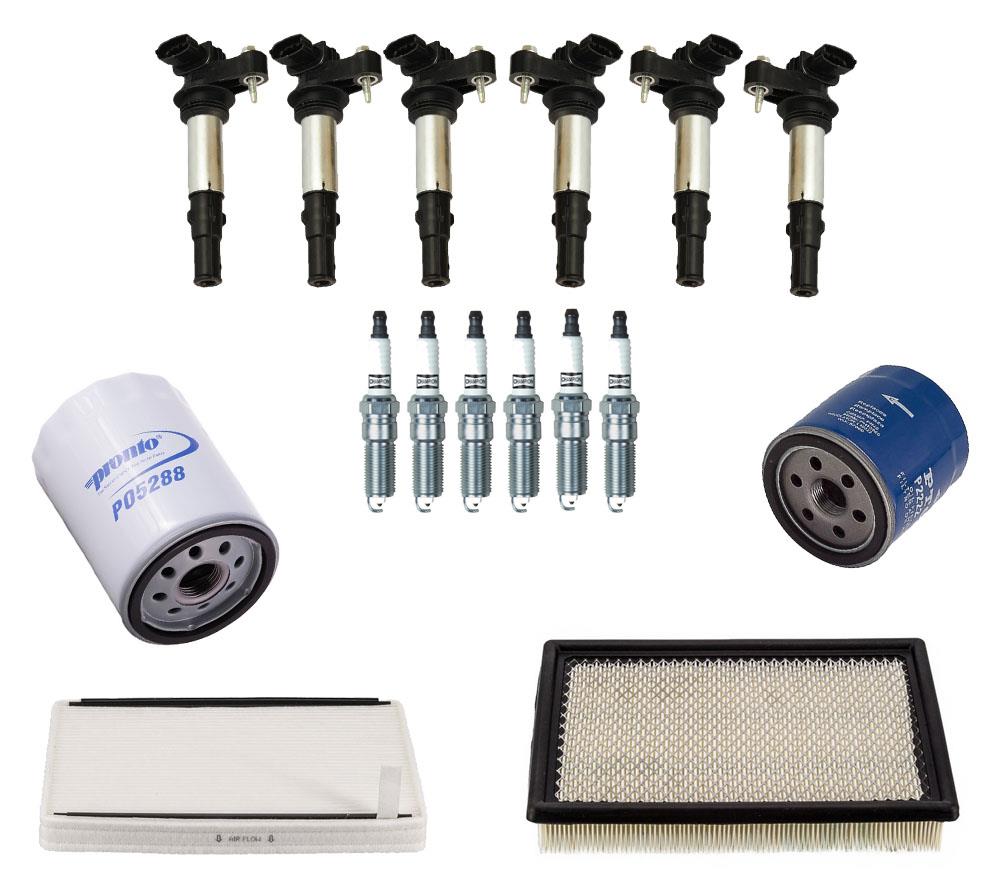 Bobinas de encendido directo con bujías + filtros para Buick LaCrosse CXS 3.6L 05-08