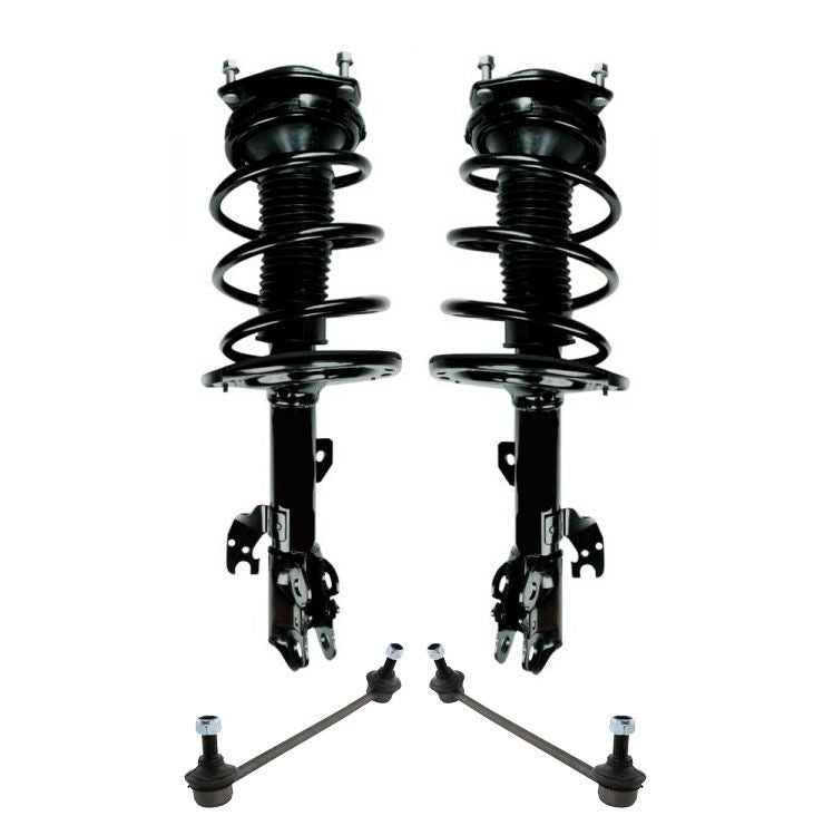 Front Complete Coil Spring Struts & Sway Bar Links for 2007-2008 Lexus ES350