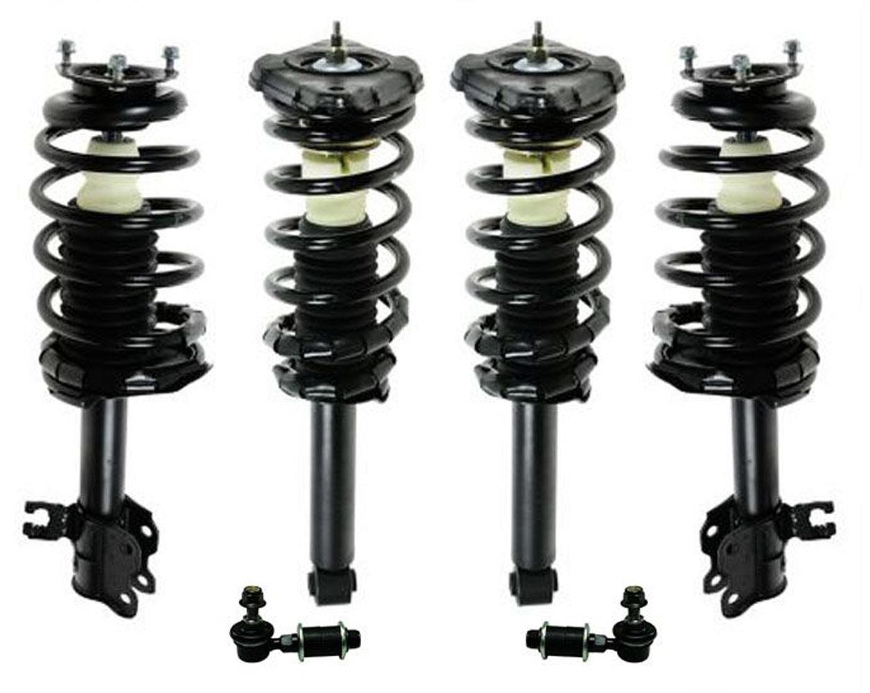 Front & Rear Strut & Coil Spring Sway Bar Links For Nissan Sentra 2002-2006
