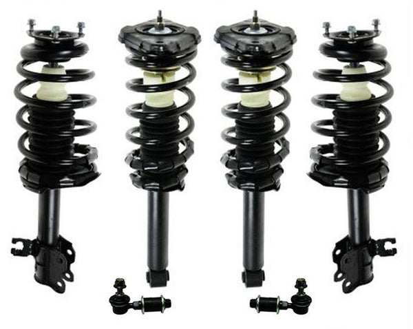 Nuevos enlaces de barra estabilizadora delantera y trasera y resorte helicoidal para Nissan Sentra 2002-2006