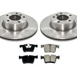 100% New Front Disc Brake Rotors Ceramic Brake Pads for BMW 320i xDrive 13-18