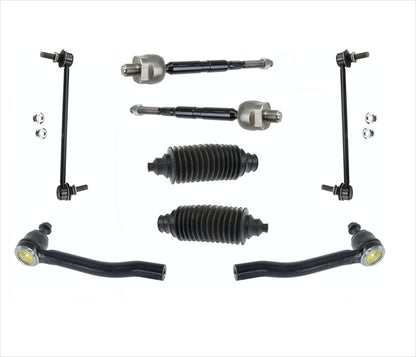 Front Inner & Outer Tie Rods Links & Universal Boots For Nissan JUKE 2011-2017