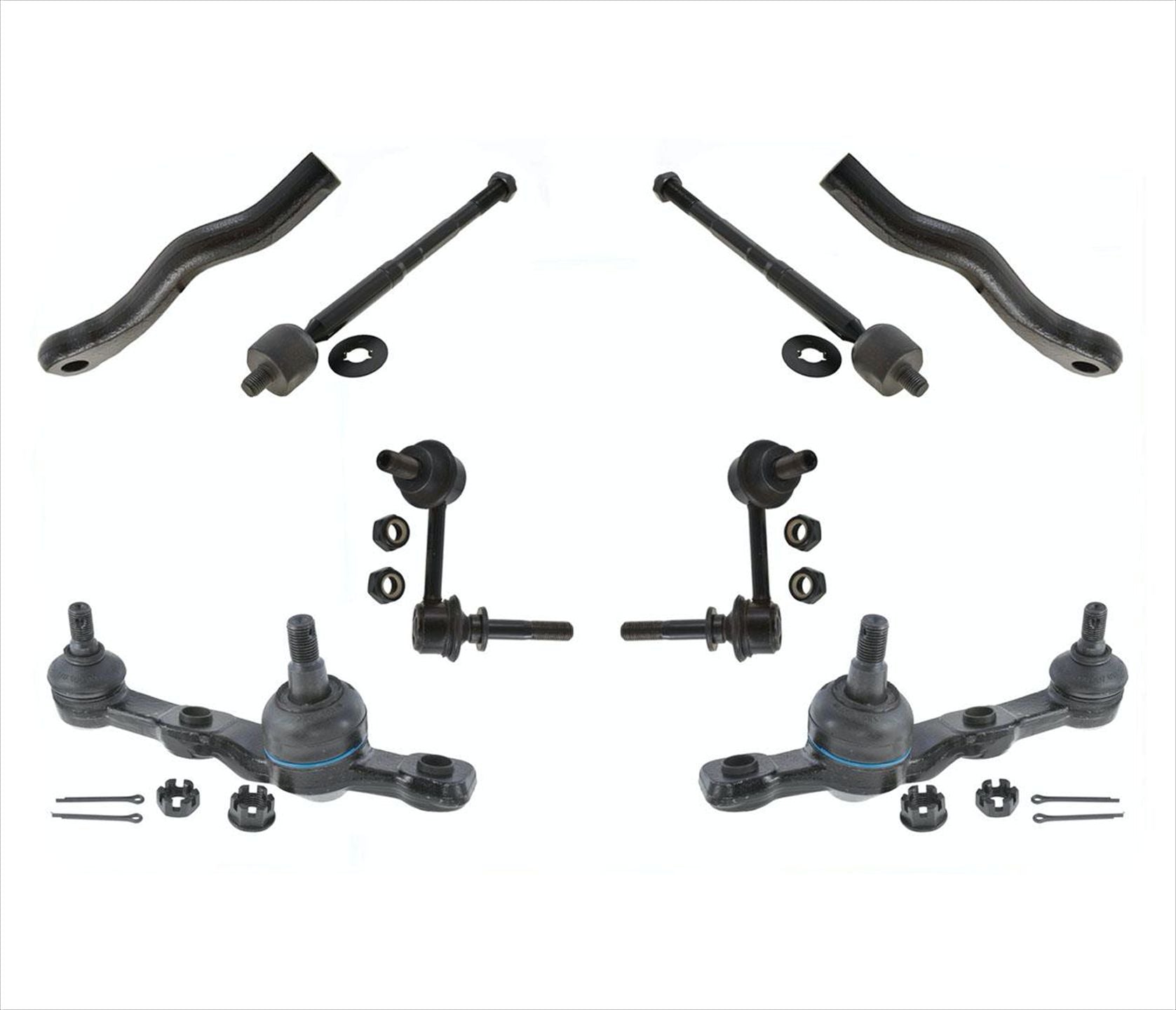 Varillas de acoplamiento interiores y exteriores, rótulas y enlaces para GS350 GS430 con tracción trasera únicamente