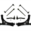 Left & Right Lower Control Arm W/Ball Joint + Tie Rods for Toyota Corolla 03-08