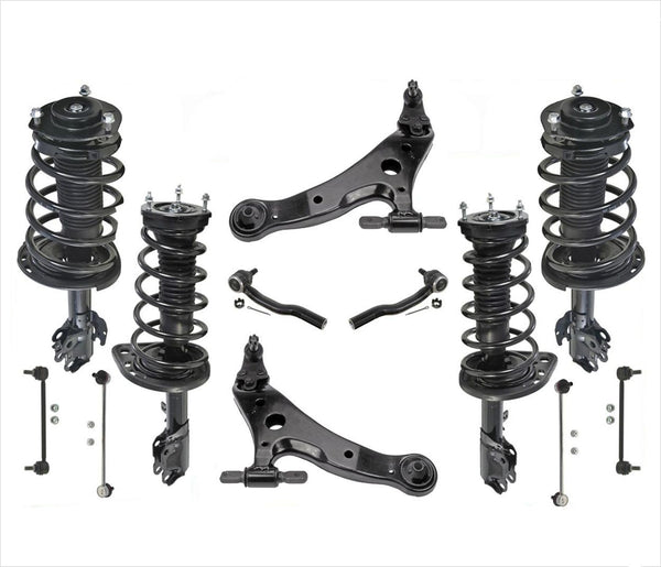 Front & Rear Struts Control Arms Links Kit for Toyota Camry LE XLE 3.5L 07-11