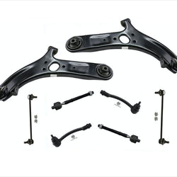 Front Lower Control Arms Tie Rods and Links 8 Pcs For Hyundai Accent 12-17