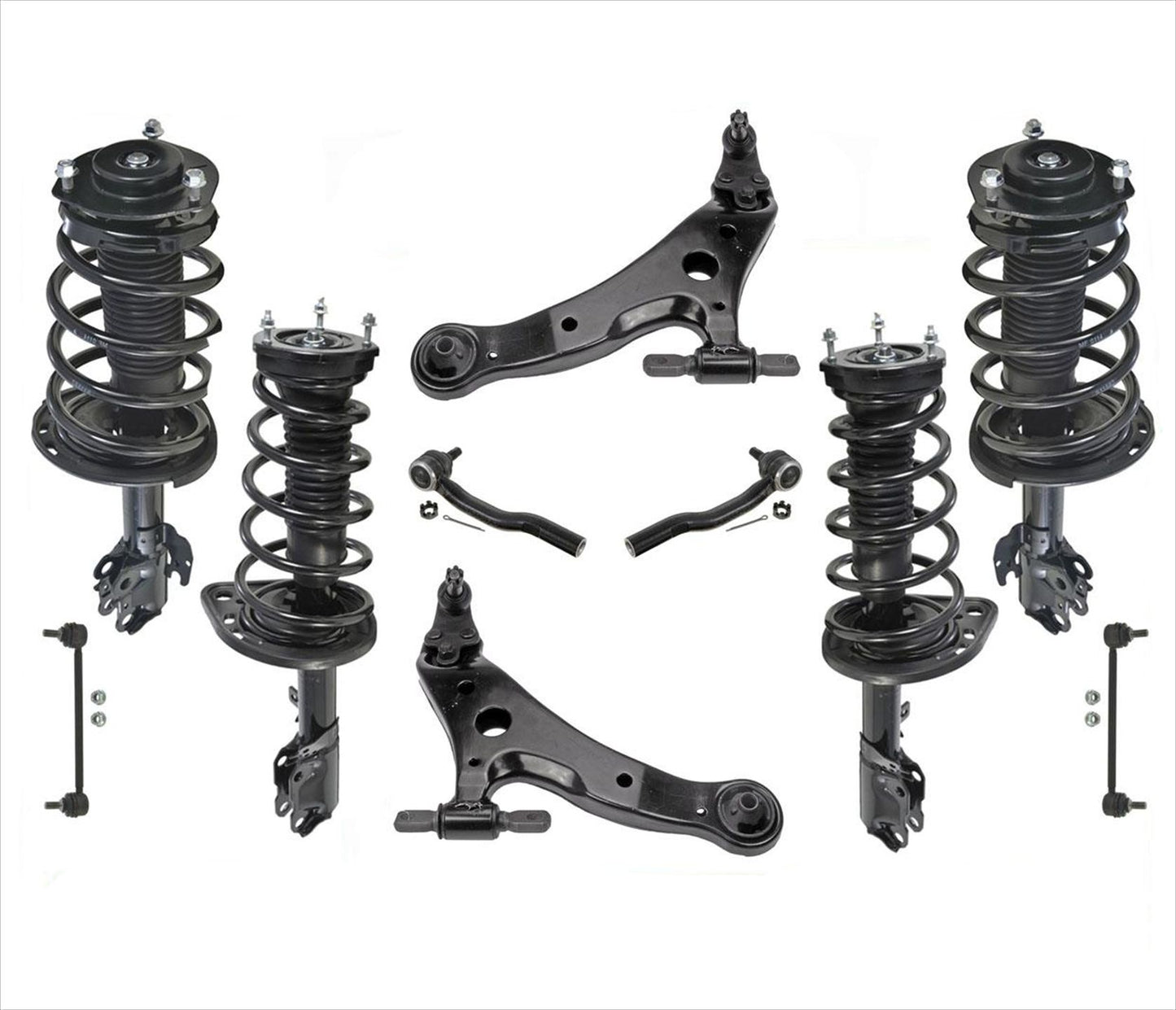 Front & Rear Struts & Control Arms 10PC Kit for Toyota Camry LE XLE 3.5L